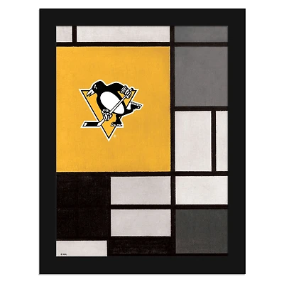 Pittsburgh Penguins 12" x 16" Team Composition Framed Fine Art Print