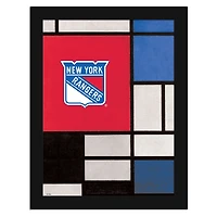 New York Rangers 12" x 16" Team Composition Framed Fine Art Print