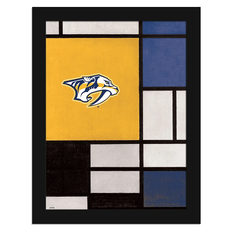 Nashville Predators 12" x 16" Team Composition Framed Fine Art Print