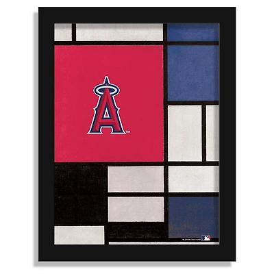 Los Angeles Angels 12" x 16" Team Composition Framed Fine Art Print