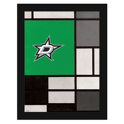 Dallas Stars 12" x 16" Team Composition Framed Fine Art Print