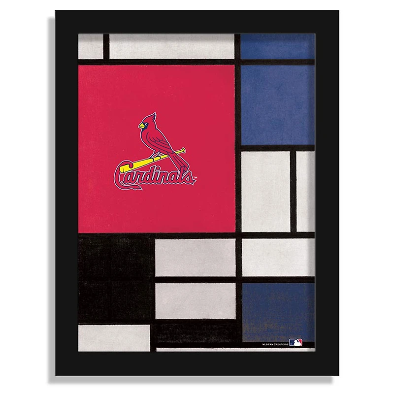 St. Louis Cardinals 12" x 16" Team Composition Framed Fine Art Print