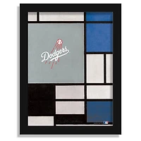 Los Angeles Dodgers 12" x 16" Team Composition Framed Fine Art Print