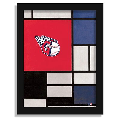 Cleveland Guardians 12" x 16" Team Composition Framed Fine Art Print