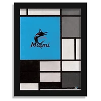 Miami Marlins 12" x 16" Team Composition Framed Fine Art Print