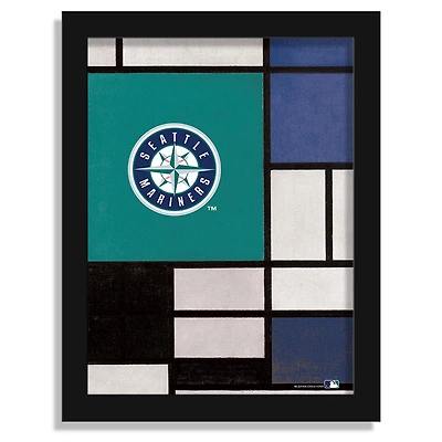 Seattle Mariners 12" x 16" Team Composition Framed Fine Art Print