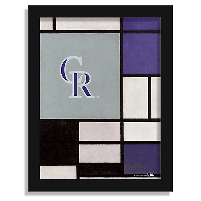 Colorado Rockies 12" x 16" Team Composition Framed Fine Art Print