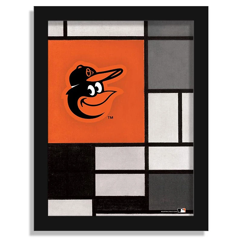 Baltimore Orioles 12" x 16" Team Composition Framed Fine Art Print