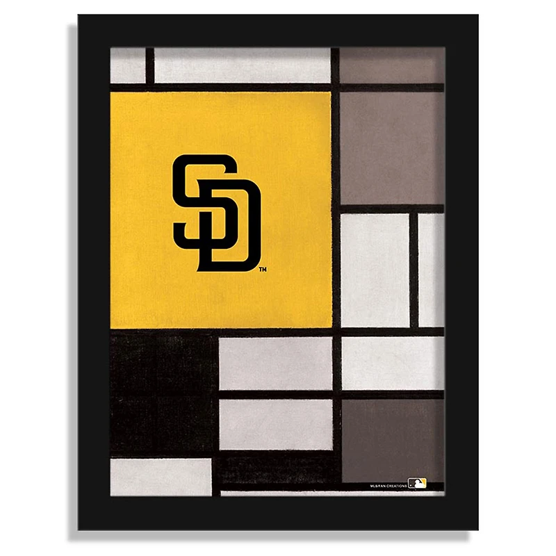 San Diego Padres 12" x 16" Team Composition Framed Fine Art Print