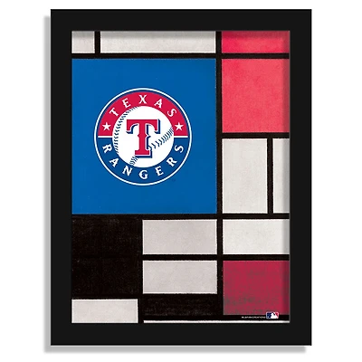 Texas Rangers 12" x 16" Team Composition Framed Fine Art Print
