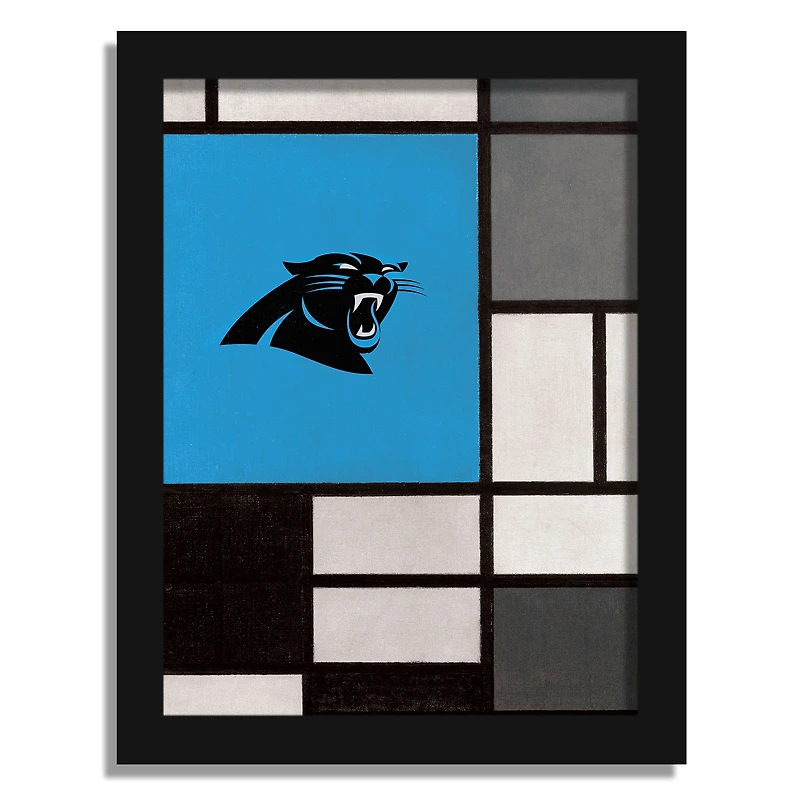 Carolina Panthers 12" x 16" Team Composition Framed Fine Art Print