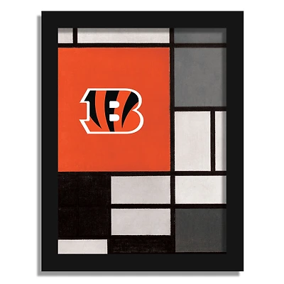 Cincinnati Bengals 12" x 16" Team Composition Framed Fine Art Print
