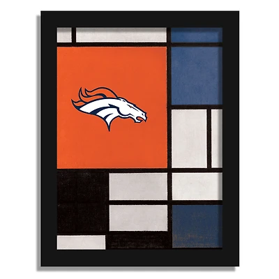 Denver Broncos 12" x 16" Team Composition Framed Fine Art Print