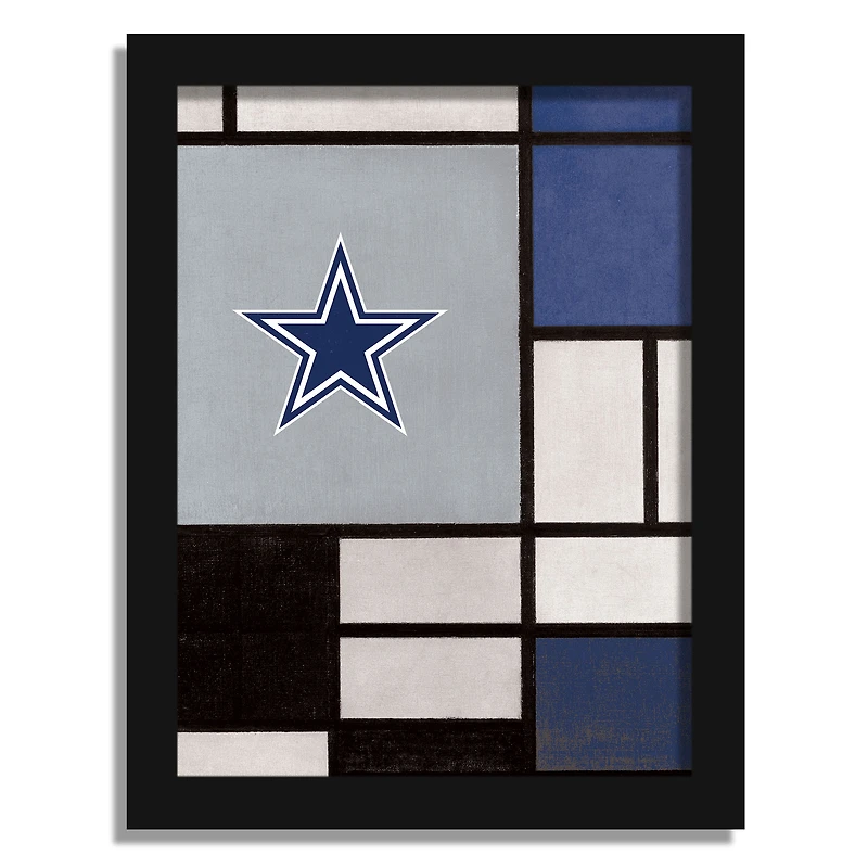 Dallas Cowboys 12" x 16" Team Composition Framed Fine Art Print
