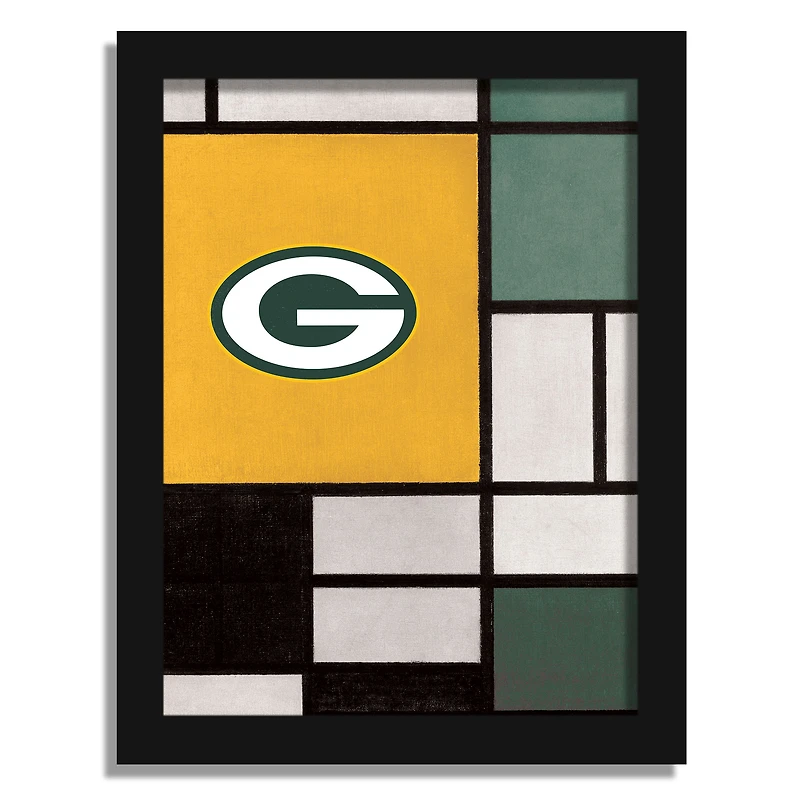 Green Bay Packers 12" x 16" Team Composition Framed Fine Art Print