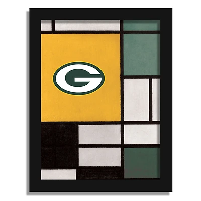 Green Bay Packers 12" x 16" Team Composition Framed Fine Art Print