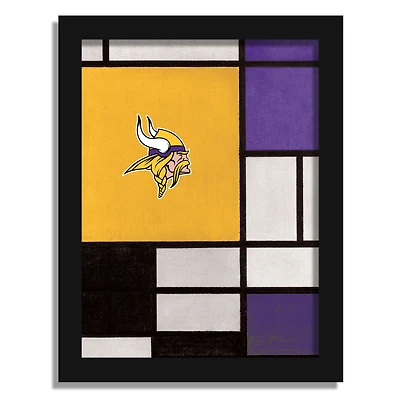 Minnesota Vikings 12" x 16" Team Composition Framed Fine Art Print