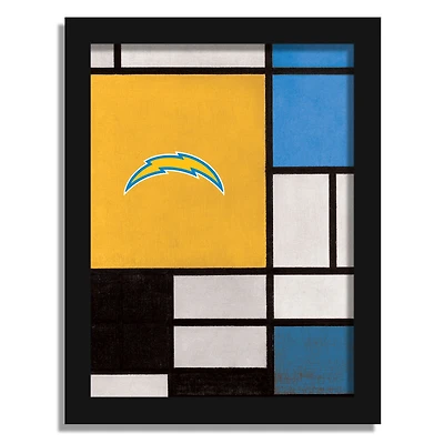 Los Angeles Chargers 12" x 16" Team Composition Framed Fine Art Print