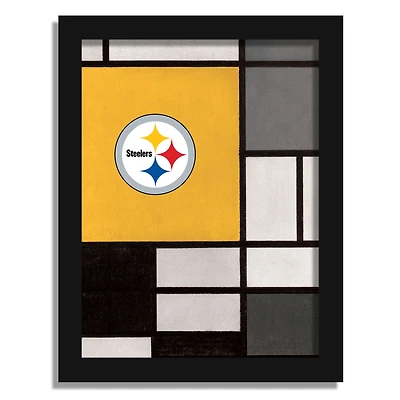 Pittsburgh Steelers 12" x 16" Team Composition Framed Fine Art Print