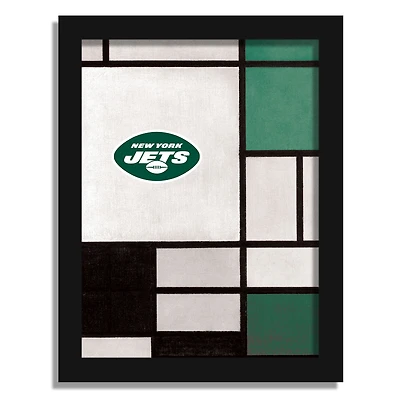 New York Jets 12" x 16" Team Composition Framed Fine Art Print