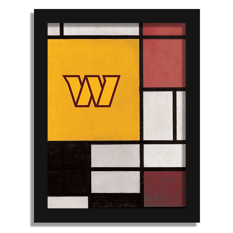 Washington Commanders 12" x 16" Team Composition Framed Fine Art Print
