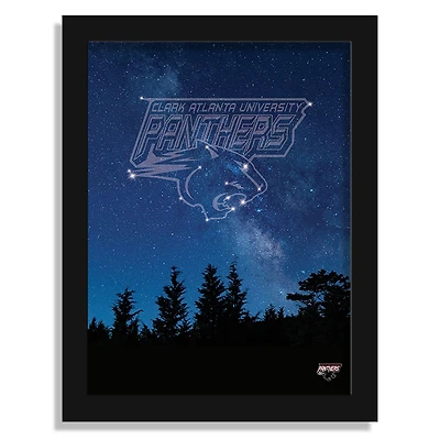 Clark Atlanta University Panthers 12" x 16" In The Stars Framed Art Print