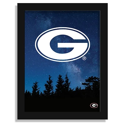 Georgia Bulldogs 12" x 16" In The Stars Framed Art Print