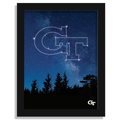 Georgia Tech Yellow Jackets 12" x 16" In The Stars Framed Art Print