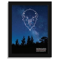 Howard Bison 12" x 16" In The Stars Framed Art Print