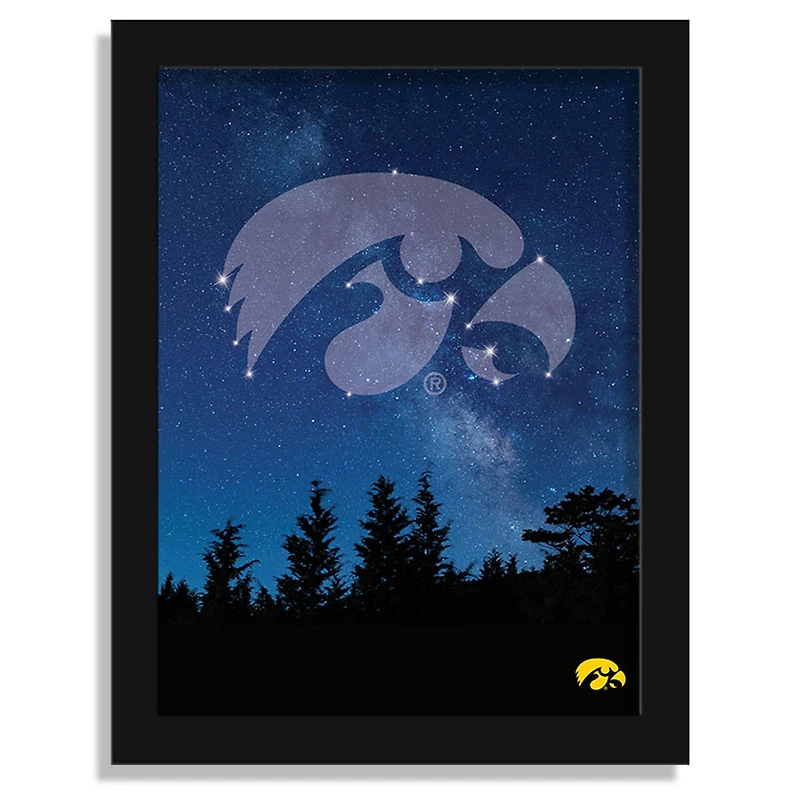 Iowa Hawkeyes 12" x 16" In The Stars Framed Art Print