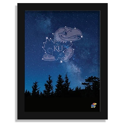 Kansas Jayhawks 12" x 16" In The Stars Framed Art Print