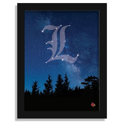 Louisville Cardinals 12" x 16" In The Stars Framed Art Print