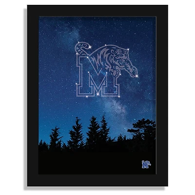 Memphis Tigers 12" x 16" In The Stars Framed Art Print
