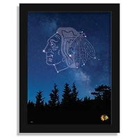 Chicago Blackhawks 12" x 16" In The Stars Framed Art Print