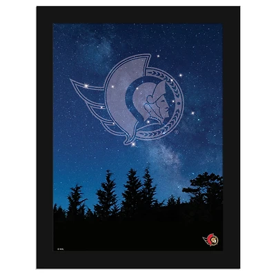 Ottawa Senators 12" x 16" In The Stars Framed Art Print
