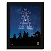 Los Angeles Angels 12" x 16" In The Stars Framed Art Print