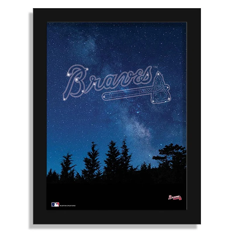 Atlanta Braves 12" x 16" In The Stars Framed Art Print