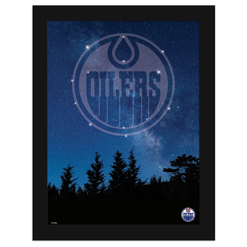 Edmonton Oilers 12" x 16" In The Stars Framed Art Print