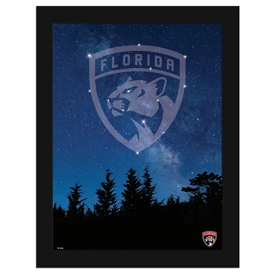 Florida Panthers 12" x 16" In The Stars Framed Art Print