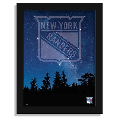 New York Rangers 12" x 16" In The Stars Framed Art Print