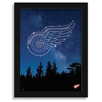 Detroit Red Wings 12" x 16" In The Stars Framed Art Print