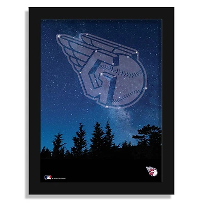 Cleveland Guardians 12" x 16" In The Stars Framed Art Print