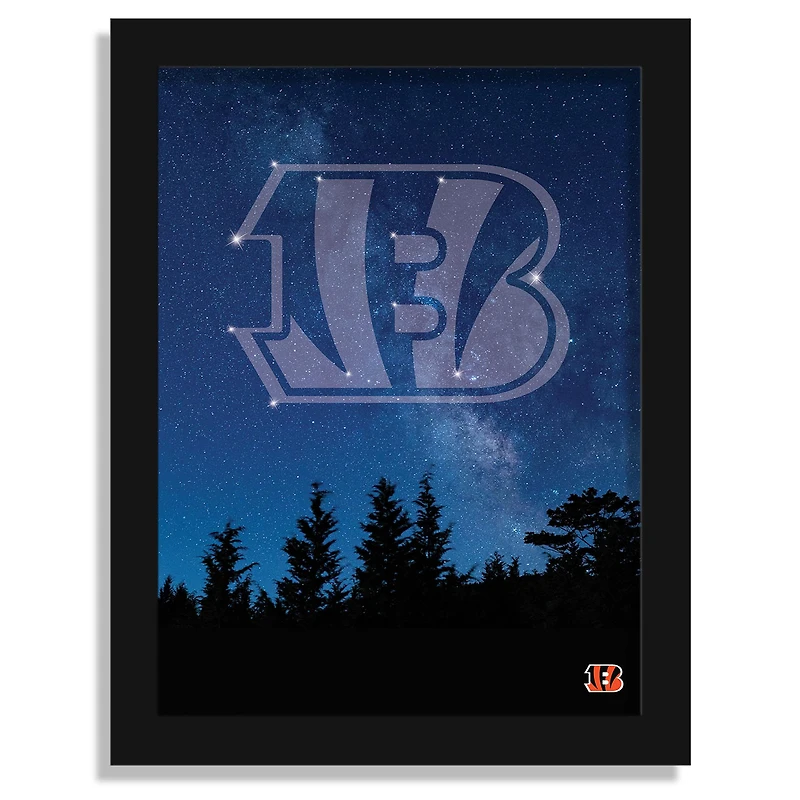 Cincinnati Bengals 12" x 16" In The Stars Framed Art Print