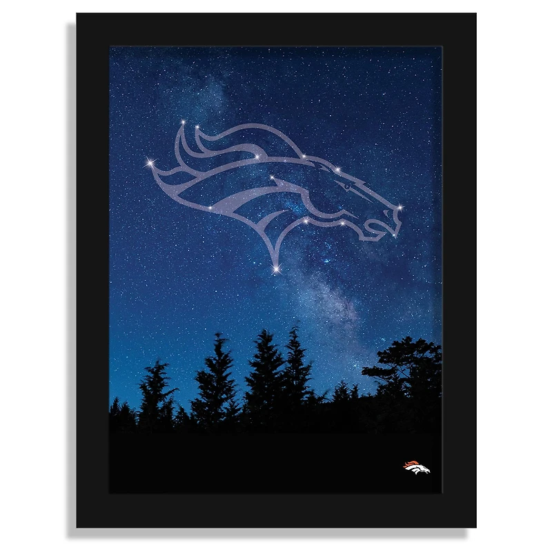 Denver Broncos 12" x 16" In The Stars Framed Art Print