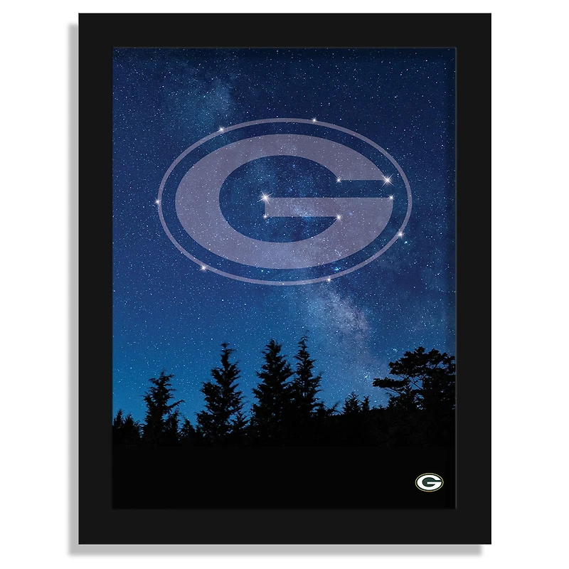 Green Bay Packers 12" x 16" In The Stars Framed Art Print