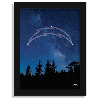 Los Angeles Chargers 12" x 16" In The Stars Framed Art Print