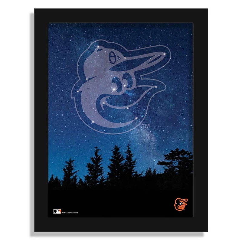 Baltimore Orioles 12" x 16" In The Stars Framed Art Print