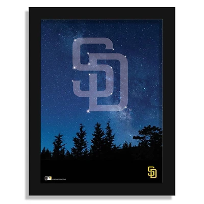San Diego Padres 12" x 16" In The Stars Framed Art Print