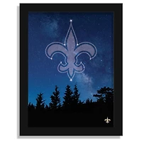 New Orleans Saints 12" x 16" In The Stars Framed Art Print