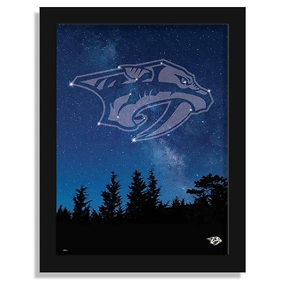 Nashville Predators 12" x 16" In The Stars Framed Art Print